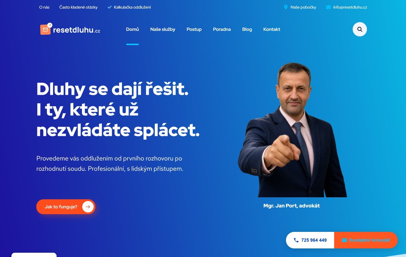 Resetdluhu.cz — Web · WordPress
